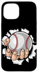 Coque pour iPhone 15 T-shirt Take Me Out to The Ball Game pour les fans de baseball.