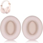 Lot de 3 coussinets de rechange pour casque Beats Studio 2 et Studio 3 avec fil et sans fil, coussinets en mousse à mémoire de forme avec cuir protéiné souple, rose.[G1258]