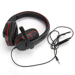 Headsets Special for Gaming headsets PS4 N7 Stereo Xbox one Headset Wired PC Gaming Headphones with Noise Canceling Mic(Black red bare metal)