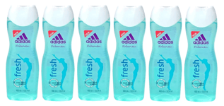 6x Adidas Woman Fresh  Cool Mint Hydrating Shower Gel 6x400ml