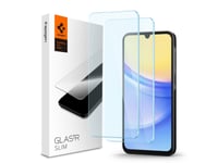 Spigen Glas.Tr Slim, Samsung, Galaxy A15 4G (2024) Galaxy A15 5G (2024) Galaxy A25 5G (2024), Fallsäker, Reptålig, Transparent, 2 Styck