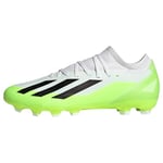 adidas Homme X Crazyfast.3 Multi-Ground Boots Football Shoes, FTWR White/Core Black/Lucid Lemon, 46 EU