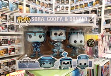 Funko Pop Kingdom Hearts 3PACK Chase Tron Sora / Goofy / Donald + Mystery Box