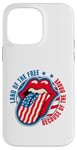 Coque pour iPhone 14 Pro Max Drapeau de l'Amérique Land of the Free Because Of The Brave