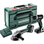 Batterimaskin Kombosett Metabo 2.6.5 BS18LBL+W18LBL9 MetaBox