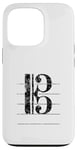 Coque pour iPhone 13 Pro Clef de Ténor (Noir Ancien) Trombone, Violoncello, Cello