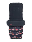 Cosatto Chancelière Universelle - Confortables - Toutes Saisons - Rembourrée - Lavable - avec Motif de Kangourou pour Les Mains - Joli Flamant Rose