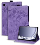 Coque Pour Galaxy Tab A9+/A9 Plus 11 Pouces 2023 Pu Cuir Cover Tablette Housse De Protection Samsung Galaxy Tab A9+ 2023 Portecrayons Portefeuille Tablet Étui Smx210/X215/X216 Violet