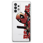 ERT GROUP Coque de téléphone Portable pour Samsung A32 4G LTE Original et sous Licence Officielle Marvel Motif Deadpool 002 Parfaitement adapté à la Forme du téléphone Portable, partiel imprimé