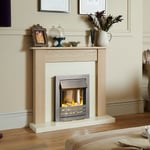 Adam Southwold Oak Cream Surround Fireplace Stove Fire Heater Heating Suite