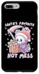 Coque pour iPhone 7 Plus/8 Plus Santa's Favorite Hot Mess Grim Reaper Christmas Women Pink