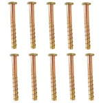 Centurion M10 Self Tapping Thunder Bolts 150mm Box of 10 Concrete Brick Wood Marble Stone Zinc Yellow Passivated