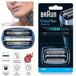 Braun Series 4 Replacement CoolTec Cassette Head for Foil & Cutter Shaver COM40B