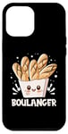 Coque pour iPhone 12 Pro Max Boulanger Baguettes Heureux