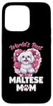 iPhone 15 Pro Max Maltese Dog Breed Pet World's Best Maltese Mom Case