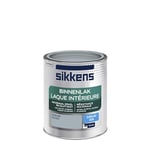 Sikkens - Peinture Laque Intérieure Bois et Fer - Résistance maximale aux taches et rayures - Satin Bleu Silex 0,75 L