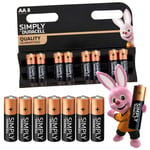 Duracell Simply AA Batteries 8 Pack 1.5V Alkaline LR6 MN1500 Long Expiry 03/2028