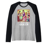 The Anime Queen Vintage Cartoon Manga Girls Anime Raglan Baseball Tee