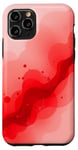 Coque pour iPhone 11 Pro Rouge minimaliste art abstrait esthétique