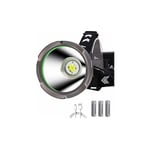 Lampe Frontale LED Rechargeable Puissante 15000 Lumens, WESLITE Longue Portée XHP90 Spotlight Lampe Frontale LED Ultra Puissante 4 Modes Projecteur