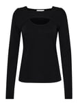 Jillkb Cut Out Tee Black Karen By Simonsen