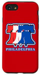 Coque pour iPhone SE (2020) / 7 / 8 Philly Liberty Bell Souvenir de vacances patriotique à Philadelphie