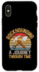 Coque pour iPhone X/XS Collection de minéraux Rockhounding : un voyage dans le temps