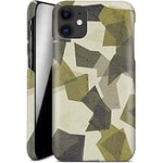 caseable Apple iPhone 11 Mobile Phone Case - Hard Case Protective Case - Shock-Absorbing & Scratch-Resistant Surface - Colourful Design & All-Round Print - Geometric Camo Green