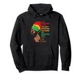 Retro Alphabet Afro Woman I Am The Storm Black History Pullover Hoodie