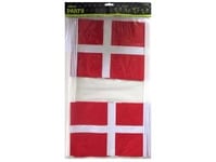 Flag A4 På Plastpind Dannebrog 25X50cm Papir/Plast Rød/Hvid,6 Ps X 8 Stk/Pk