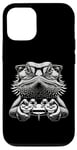 Coque pour iPhone 12/12 Pro Lunettes Nerdy Dragon Barbu Amusant Gamer