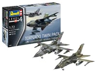 Revell Tornado 03801 Lot de 2 maquettes en plastique non construit/non peint à l'échelle 1/72 Couleur moulée