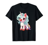 Red Unicorn Nose Funny Day Kids 2024 Red Unicorn Nose Girls T-Shirt