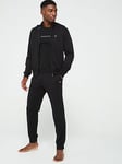 Emporio Armani Bodywear Interlock Full Zip Tracksuit - Black