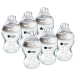 Tommee Tippee Biberons, Biberon Anti-colique Natural Start, 260ml, tétine imitant la forme du sein pour une prise en bouche naturelle, lot de 6