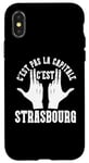 Coque pour iPhone X/XS Ville Française Citoyen - France Résident Strasbourg