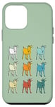 Coque pour iPhone 12 mini Goat Lover Farm Animals Retro Glitch Goats