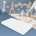 Ml-design - Matelas Enfant 70x140x10 cm, en Mousse à Froid, Certifié Oeko Tex 100, avec Housse Amovible Lavable Fermeture Éclair, Respirant,