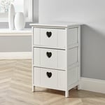 Love 3 Drawer Chest Storage Unit