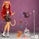 Poupée Monster High Toralei Stripe avec animal de compagnie et accessoires