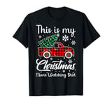 This Is My Christmas Movie Watching Shirt Plaid Red Truck T-Shirt