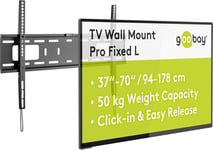 49891 Pro Support Mural Tv Pour Écrans Et Télév Urs De 37-70 Pouces (94-178 Cm) - Fixation Murale Tv Avec Une Capacité De Charge . De 50 Kg Accroche Television Mural Vesa 200 X 200