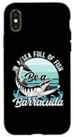 iPhone X/XS In A Sea Full Of Fish Be A Barracuda Sport Fishing Angler Case