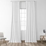 HPD Half Price Drapes Cotton True PRCT-BO01B-108 Rideaux occultants à Isolation Thermique 127 x 274,3 cm (1 Panneau), PRCT-BO01B-108