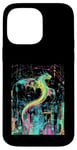 Coque pour iPhone 14 Pro Max Cyberpunk Dragon Design Fantasy Art et Sci-Fi Fans Unique