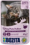 Bozita Feline Grain Free Kalkon i sås 12x85 g