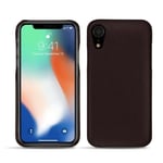 Coque cuir Apple iPhone Xr - Coque arrière - Marron envoûtant ( Pantone #4e3629 ) - Cuir saffiano - Neuf