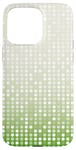 Coque pour iPhone 15 Pro Max Vert et blanc à pois dégradés fond disco années 60 70