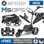 Motocaddy M5 GPS Electric Golf Trolley Ultra Lithium 36 Hole - NEW! 2024