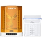 Elegoo Mercury Plus V3.0 Station De Lavage Et De Durcissement,Grande Capacité De 7,5 L,Station De Wash & Cure,Compatible Avec Les Imprimantes 3D Mars Saturn Photon Halot Msla Lcd Dlp